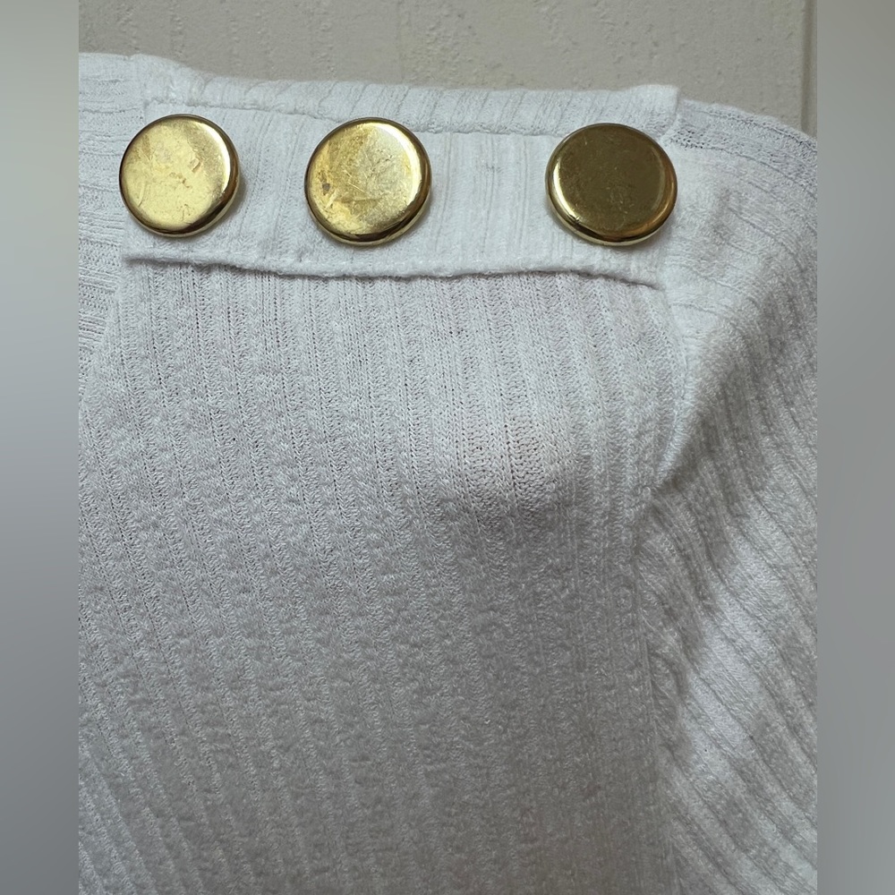 🤍 NWT! ZARA Ribbed White Top - Picture 7 of 9